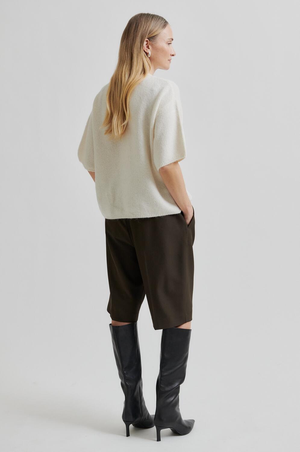 Neel shorts - Dark Brown Melange